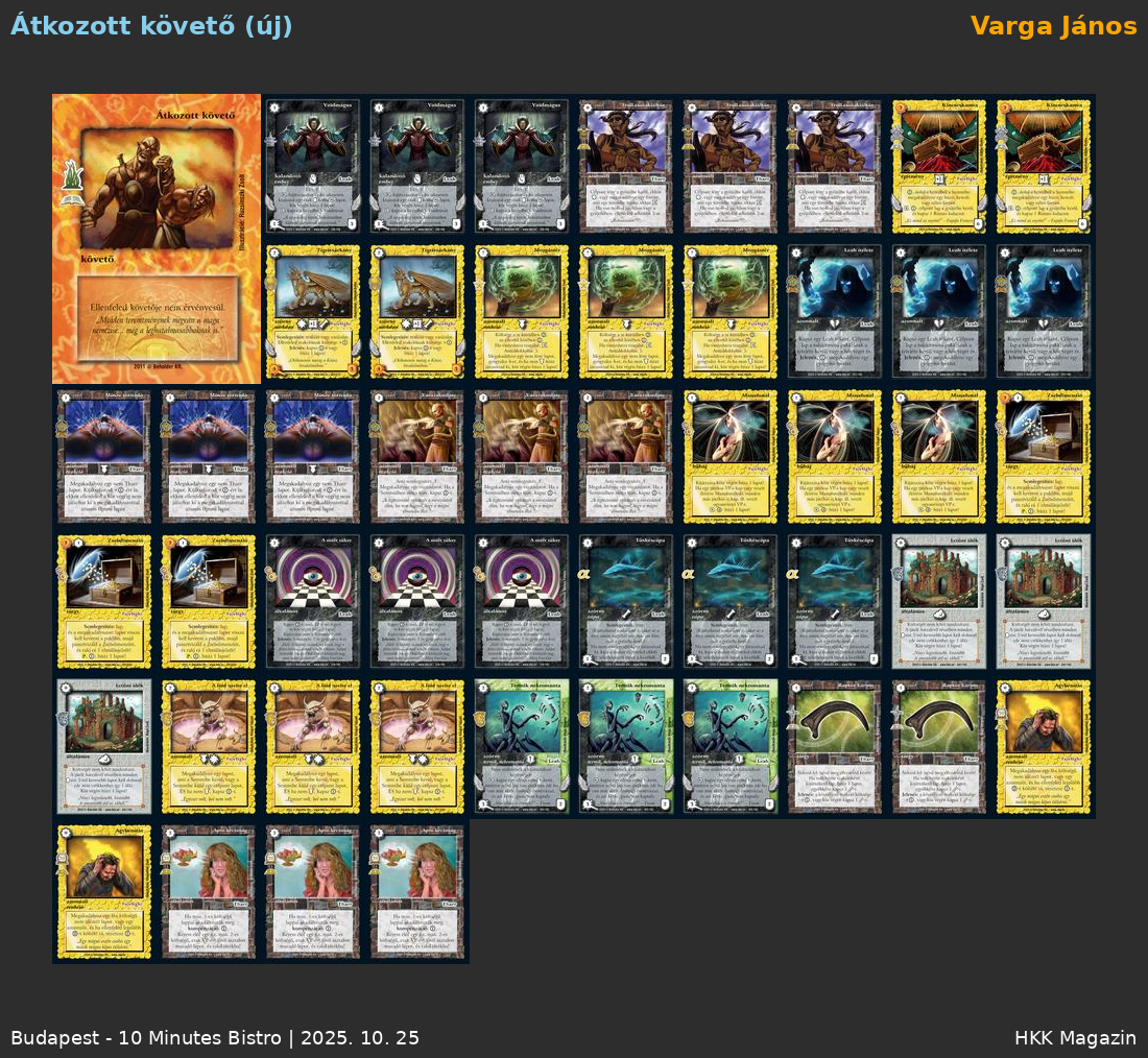 1. hely Varga János, Átkozott követő