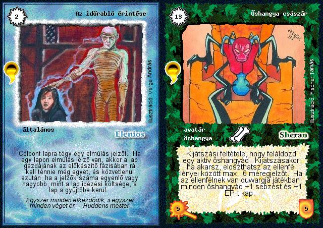 Balra egy gyakori, jobbra egy ritka lap: vizuálisan nincs különbség