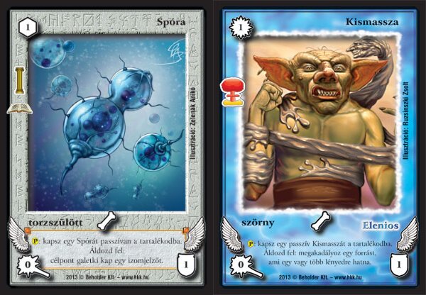Tiltott tokenek: Spóra (új) és Kismassza (új)