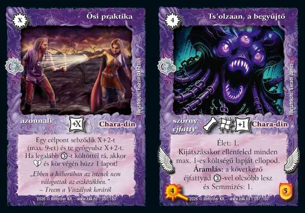 Chara-din nem gyakori lapok