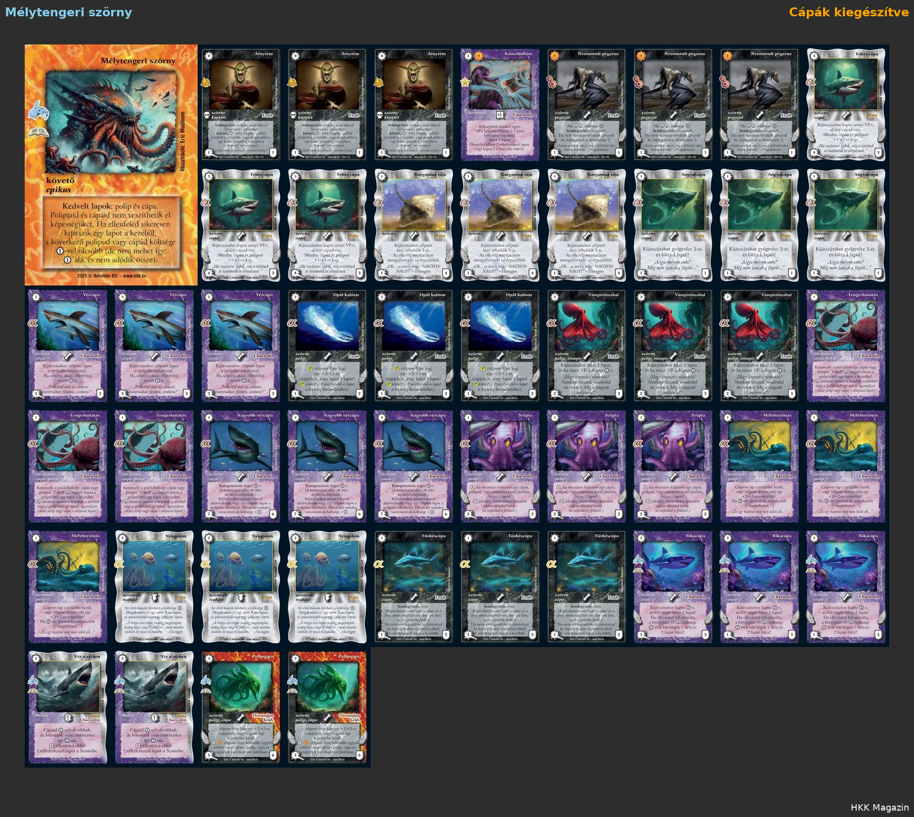 Cápák kiegészítve